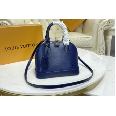 Louis Vuitton M40855 Alma BB handbag in Indigo Blue Leather