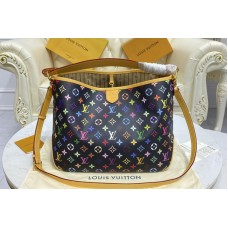 Louis Vuitton M40352 Graceful PM hobo Bag in Black Monogram Multicolor Louis Vuitton M40352 Graceful PM hobo Bag in Black Monogram Multicolor