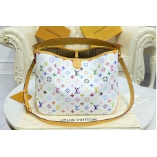 Louis Vuitton M40352 Graceful PM hobo Bag in White Monogram Multicolor Louis Vuitton M40352 Graceful PM hobo Bag in White Monogram Multicolor