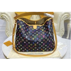 Louis Vuitton M40353 Graceful MM hobo Bag in Black Monogram Multicolor Louis Vuitton M40353 Graceful MM hobo Bag in Black Monogram Multicolor