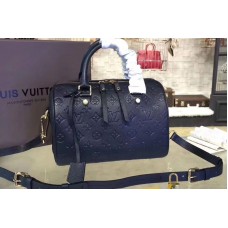 Louis Vuitton M40763 Speedy 30 Top Handle Bags Black Monogram Empreinte Leather