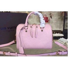 Louis Vuitton M40763 Speedy 30 Top Handle Bags Pink Monogram Empreinte Leather