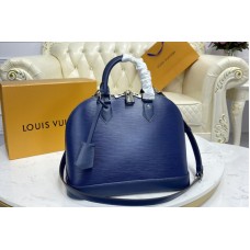 Louis Vuitton M40302 Alma PM handbag in Blue Epi Leather