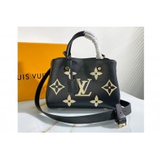 Louis Vuitton M45489 Exclusive Prelaunch – Montaigne BB Handbag in Black/Cream Monogram Empreinte Leather Louis Vuitton M45489 Exclusive Prelaunch – Montaigne BB Handbag in Black/Cream Monogram Empreinte Leather