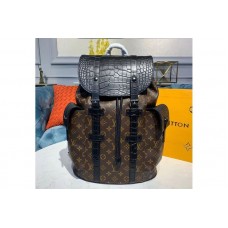 Louis Vuitton N93491 Christopher PM Backpack Monogram canvas and crocodile mat Louis Vuitton N93491 Christopher PM Backpack Monogram canvas and crocodile mat