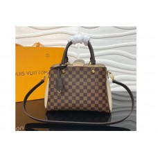 Louis Vuitton N44020 Brittany Bags in Damier Ebene Canvas  With Creme