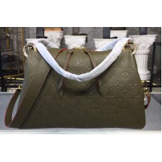 Louis Vuitton M43669 Ponthieu PM Bags in Green Monogram Empreinte Leather