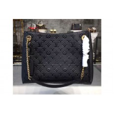 Louis Vuitton M43758 Surene MM Bags in Black Monogram Empreinte Leather