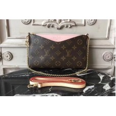 Louis Vuitton M44037 Pallas Clutch Bags Monogram Canvas  With Rose poudre