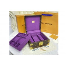 Louis Vuitton M13513 Jewelry Box Monogram Canvas with Purple inside Louis Vuitton M13513 Jewelry Box Monogram Canvas with Purple inside