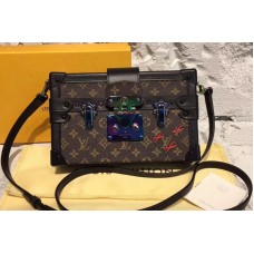 Louis Vuitton M44199 Petite Malle Bag in Monogram Canvas