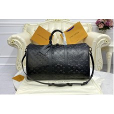 Louis Vuitton M44810 Keepall Bandoulière 50 bag in Monogram Shadow leather