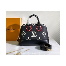 Louis Vuitton M44832 Neo Alma PM handbag in Black/Cream Monogram Empreinte Leather