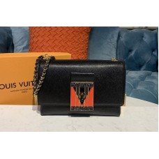 Louis Vuitton M55650 Pochette Thelma Bags Black grained calfskin leather Louis Vuitton M55650 Pochette Thelma Bags Black grained calfskin leather