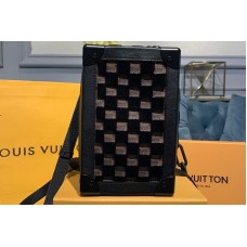 Louis Vuitton M45044 Vertical Soft Trunk bag Damier Ebene Canvas With Black