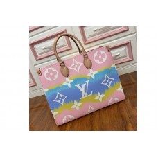 Louis Vuitton M45119 Escale Onthego GM tote bag Pastel Pink Monogram Canvas Louis Vuitton M45119 Escale Onthego GM tote bag Pastel Pink Monogram Canvas
