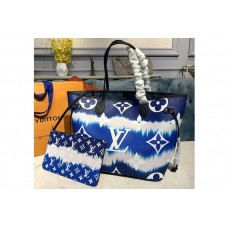 Louis Vuitton M45128 Escale Neverfull MM tote Bag in Blue Monogram canvas Louis Vuitton M45128 Escale Neverfull MM tote Bag in Blue Monogram canvas