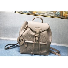 Louis Vuitton M45410 Montsouris Backpack IN Tourterelle Gray Monogram Empreinte embossed leather Louis Vuitton M45410 Montsouris Backpack IN Tourterelle Gray Monogram Empreinte embossed leather