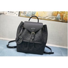 Louis Vuitton M45205 Montsouris Backpack IN Black Monogram Empreinte embossed leather