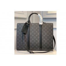 Louis Vuitton M45265 Sac Plat Horizontal Zipper bag in Monogram Eclipse Canvas Louis Vuitton M45265 Sac Plat Horizontal Zipper bag in Monogram Eclipse Canvas