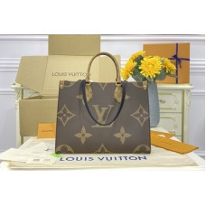 Louis Vuitton M45321 OnTheGo MM tote bag in Monogram and Monogram Reverse coated canvas Louis Vuitton M45321 OnTheGo MM tote bag in Monogram and Monogram Reverse coated canvas