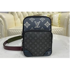 Louis Vuitton M45439 Amazone Sling Bag in Monogram Eclipse coated canvas and cowhide leather Louis Vuitton M45439 Amazone Sling Bag in Monogram Eclipse coated canvas and cowhide leather
