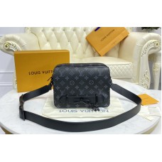 Louis Vuitton M45585 Steamer Messenger Bag in Monogram Eclipse Canvas Louis Vuitton M45585 Steamer Messenger Bag in Monogram Eclipse Canvas