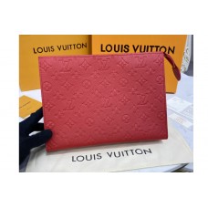 Louis Vuitton M45666 Poche Toilette 26 in Red Monogram Empreinte leather