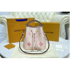 Louis Vuitton M45709 NéoNoé BB bucket bag in Pink Embossed grained cowhide leather