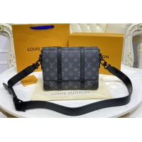 Louis Vuitton M45727 Trunk Messenger Bag in Monogram Eclipse coated canvas Louis Vuitton M45727 Trunk Messenger Bag in Monogram Eclipse coated canvas