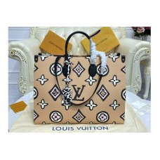 Louis Vuitton M45814 Onthego GM Bag in Arizona Beige Monogram coated canvas Louis Vuitton M45814 Onthego GM Bag in Arizona Beige Monogram coated canvas