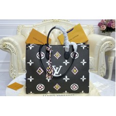 Louis Vuitton M45815 Onthego GM Bag in Black Monogram coated canvas Louis Vuitton M45815 Onthego GM Bag in Black Monogram coated canvas