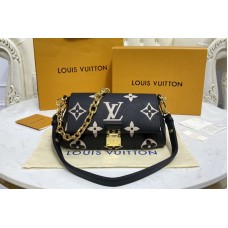 Louis Vuitton M45859 Favorite shoudler bag in Black/Beige Monogram Empreinte Leather