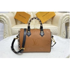 Louis Vuitton M45840 Speedy Bandoulière 25 handbag in Caramel Monogram Empreinte leather Louis Vuitton M45840 Speedy Bandoulière 25 handbag in Caramel Monogram Empreinte leather