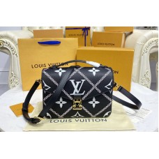 Louis Vuitton M46028 Pochette Metis handbag in Black/Beige Monogram Empreinte leather
