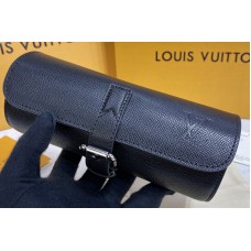 Louis Vuitton M32719 3 Watch Case in Taiga leather