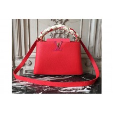 Louis Vuitton M94754 Capucines BB Bags in Red Taurillon Leather Louis Vuitton M94754 Capucines BB Bags in Red Taurillon Leather