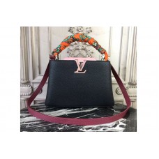 Louis Vuitton M94716 Capucines BB Bags in Black Taurillon Leather Louis Vuitton M94716 Capucines BB Bags in Black Taurillon Leather