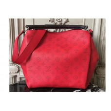 Louis Vuitton M50031 Babylone PM Bags in Red Mahina Calfskin Leather