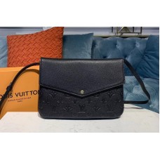 Louis Vuitton M50185 Twinset Bags Black Taurillon leather Louis Vuitton M50185 Twinset Bags Black Taurillon leather