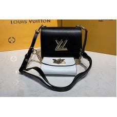 Louis Vuitton M50332 Twist PM chain bag in White/Black Epi leather Louis Vuitton M50332 Twist PM chain bag in White/Black Epi leather