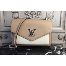 Louis Vuitton M51424 Mylockme BB Lockme Bags in White/Pink Calf Leather