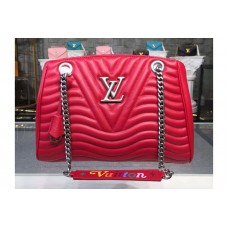 Louis Vuitton M51497 New Wave Chain Tote Bags in Red Smooth calf leather