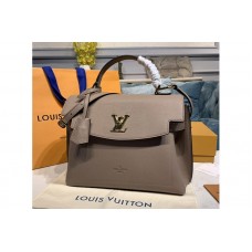Louis Vuitton M56094 Lockme Ever MM bag in Gray Soft grained calfskin Leather Louis Vuitton M56094 Lockme Ever MM bag in Gray Soft grained calfskin Leather