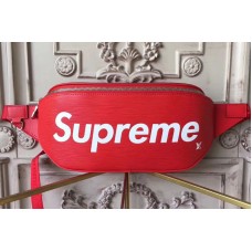 Louis Vuitton M54319 Supreme X Belt Bag in Red Epi Leather