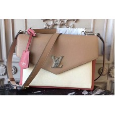 Louis Vuitton M53506 Mylockme Lockme Bag in Vieux Rose Sesame Creme Calf Leather Louis Vuitton M53506 Mylockme Lockme Bag in Vieux Rose Sesame Creme Calf Leather