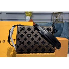Louis Vuitton M54330 Triangle Shaped Shoulder Bag Monogram Empreinte Leather with Black embroidery Louis Vuitton M54330 Triangle Shaped Shoulder Bag Monogram Empreinte Leather with Black embroidery