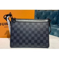Louis Vuitton M54330 Triangle Shaped Shoulder Bags Damier Graphite Canvas Louis Vuitton M54330 Triangle Shaped Shoulder Bags Damier Graphite Canvas