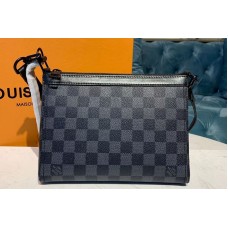 Louis Vuitton M54330 Triangle Shaped Shoulder Bags Damier Graphite Canvas