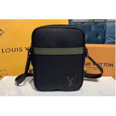 Louis Vuitton M55164 Danube Slim PM city bag Black Taurillon leather Louis Vuitton M55164 Danube Slim PM city bag Black Taurillon leather
